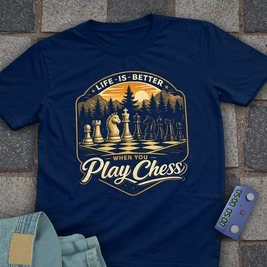 Life is Better Chess T-Shirt