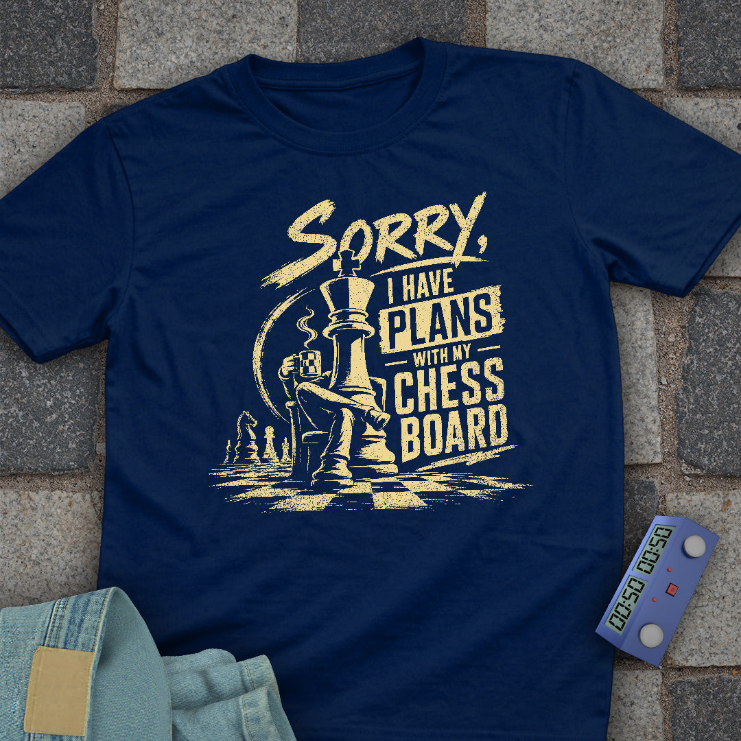 Plans with Chess Board T-Shirt