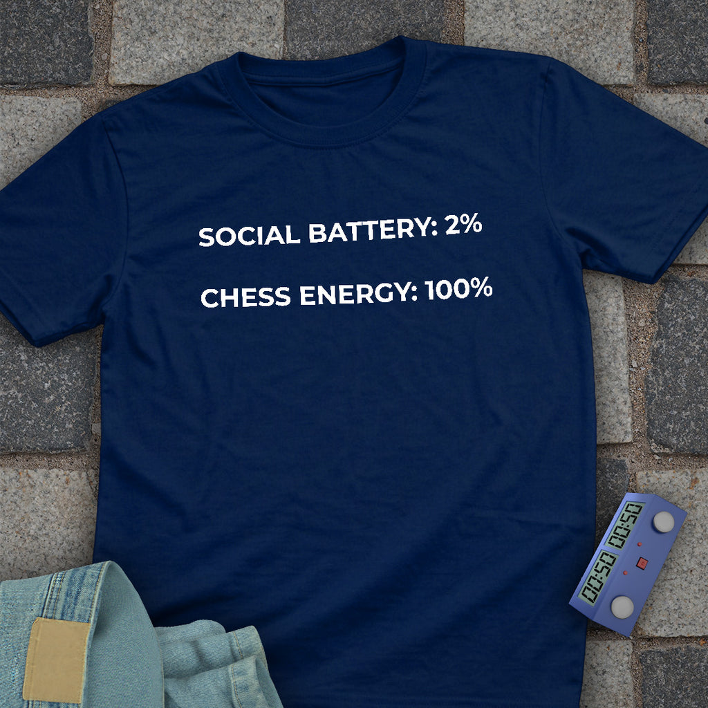Social Battery Chess T-Shirt