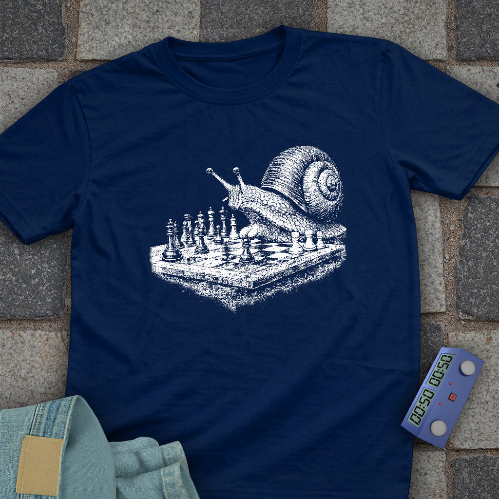Snail Playing Chess T-Shirt