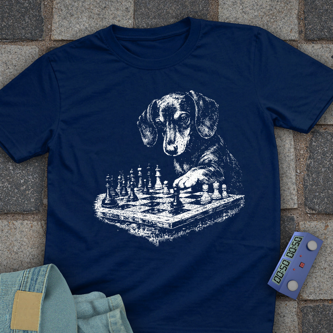 Dog Playing Chess T-Shirt