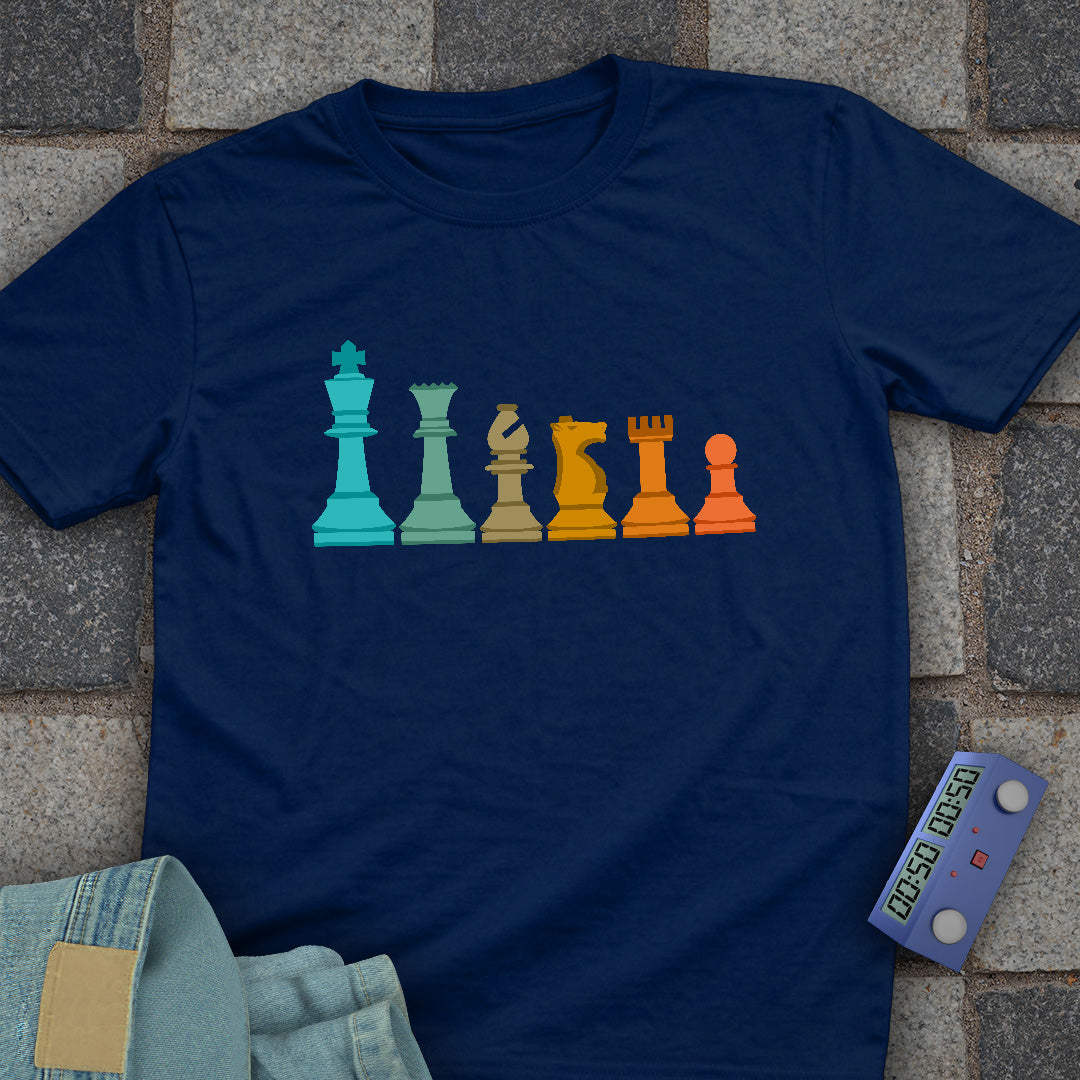 Piece Line Up Chess T-Shirt