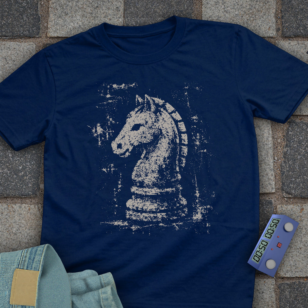 Grunge Knight Chess T-Shirt