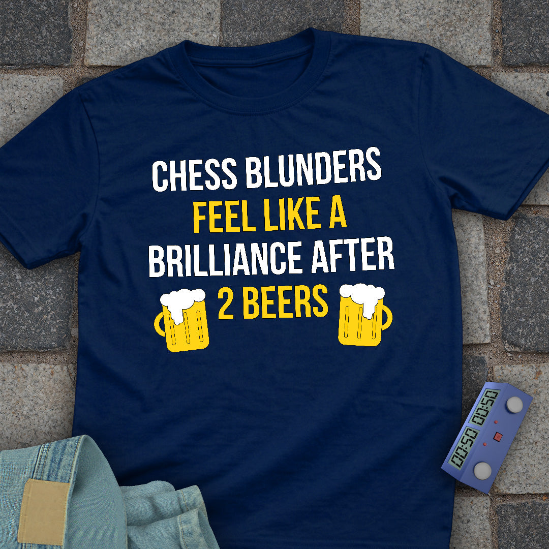 Blunders Beers Chess T-Shirt