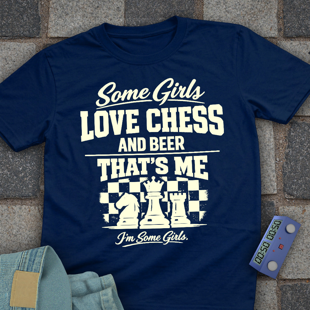 Girl's Chess Beer T-Shirt