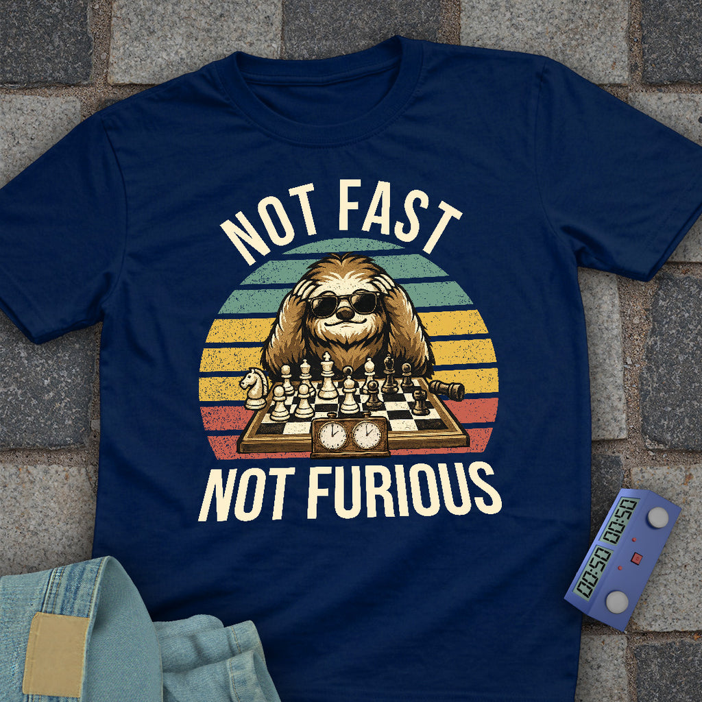 Not Fast. Not Furious Chess T-Shirt