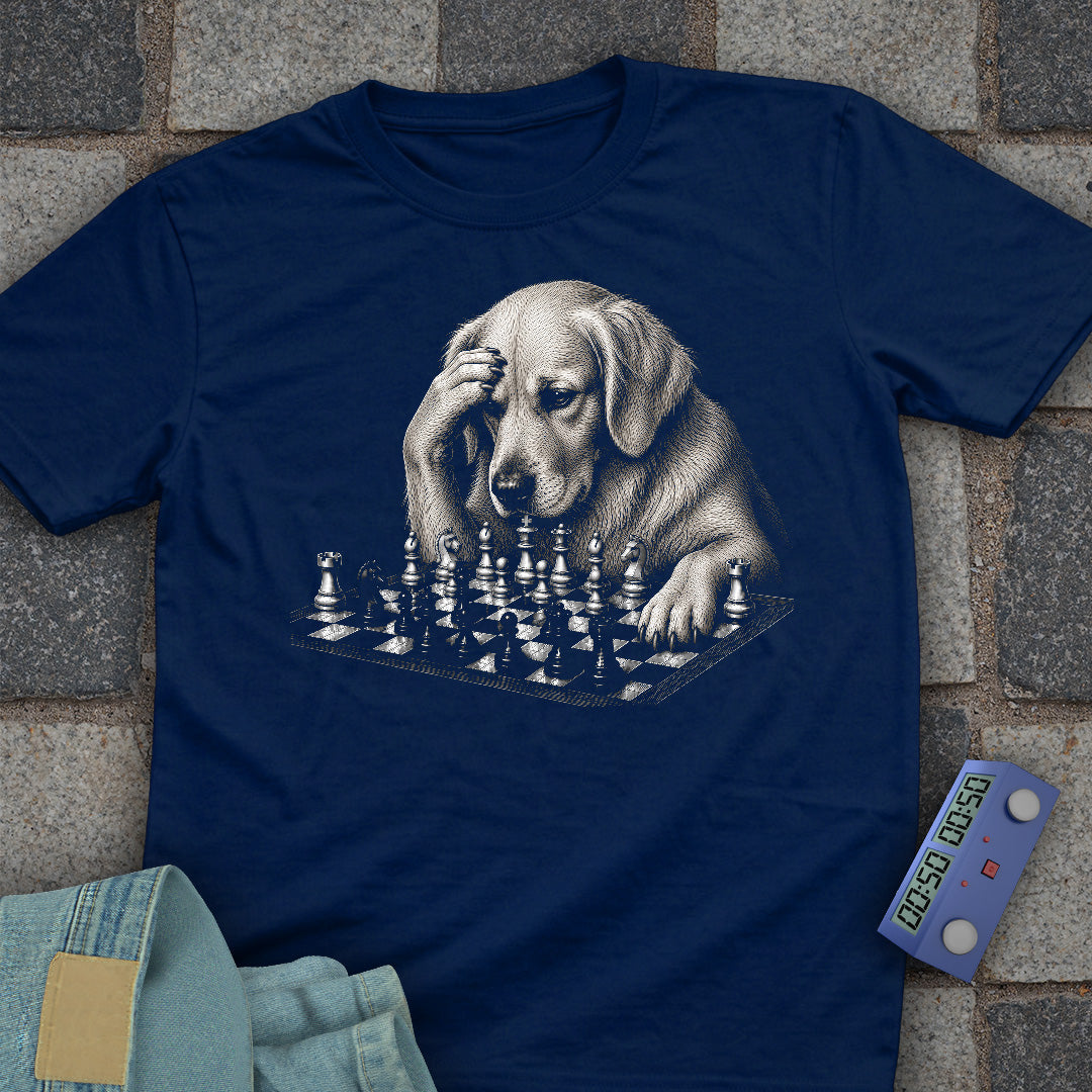 Golden Retriever Chess T-Shirt