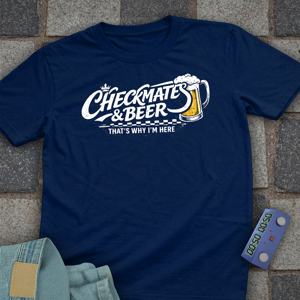 Mate and Beer Chess T-Shirt