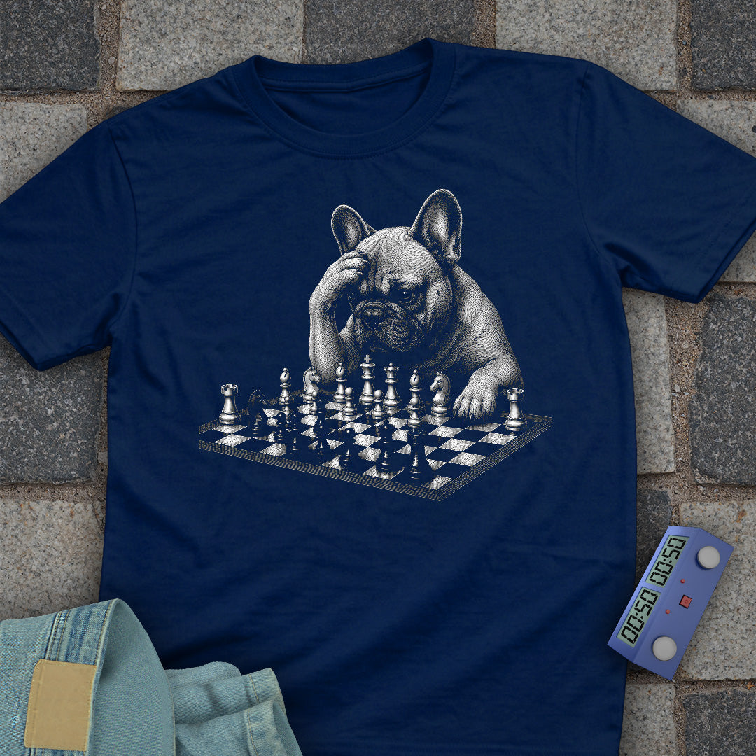 French Bulldog Chess T-Shirt