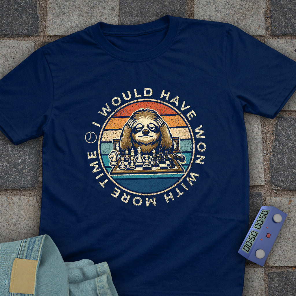 Sloth More Time Chess T-Shirt