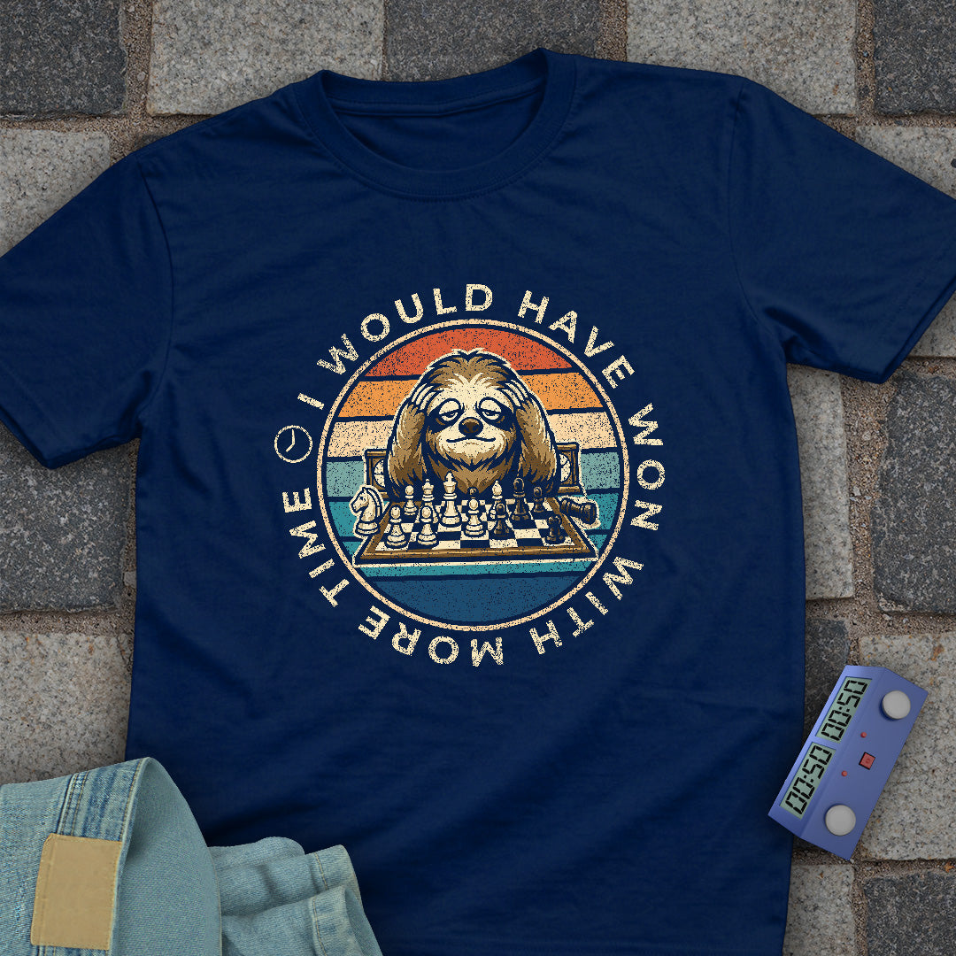 Sloth More Time Chess T-Shirt