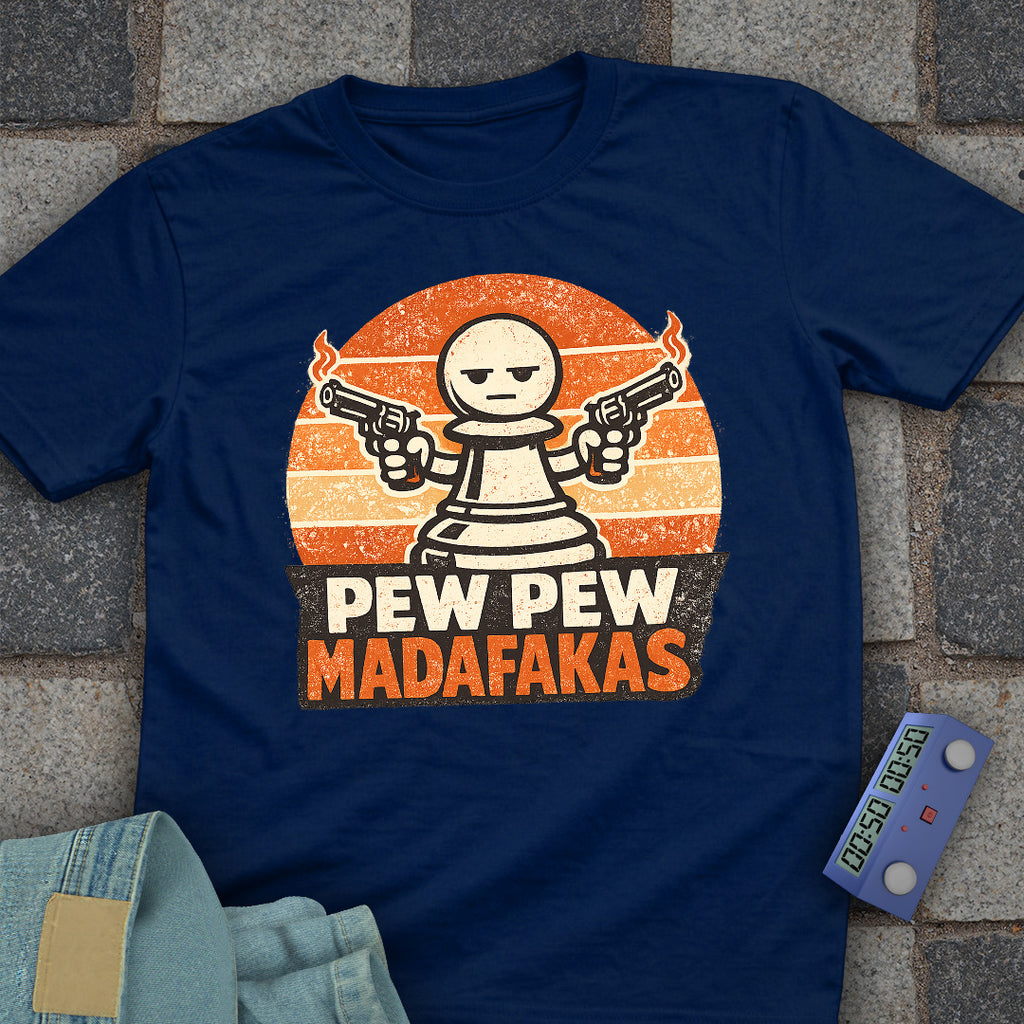 Pew Pew Pawn Chess T-Shirt