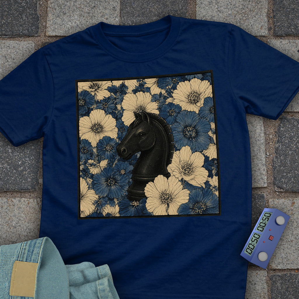 Knight Floral Chess T-Shirt