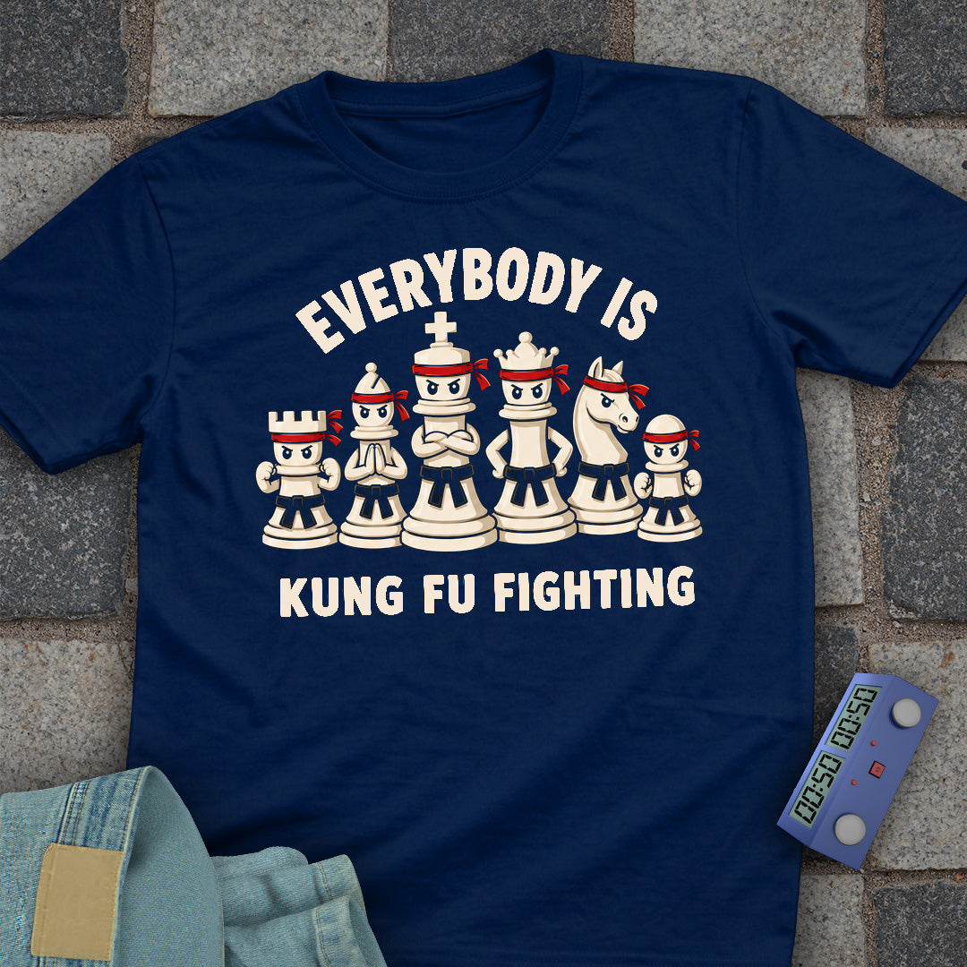 Kung Fu Fight Chess Pieces T-Shirt