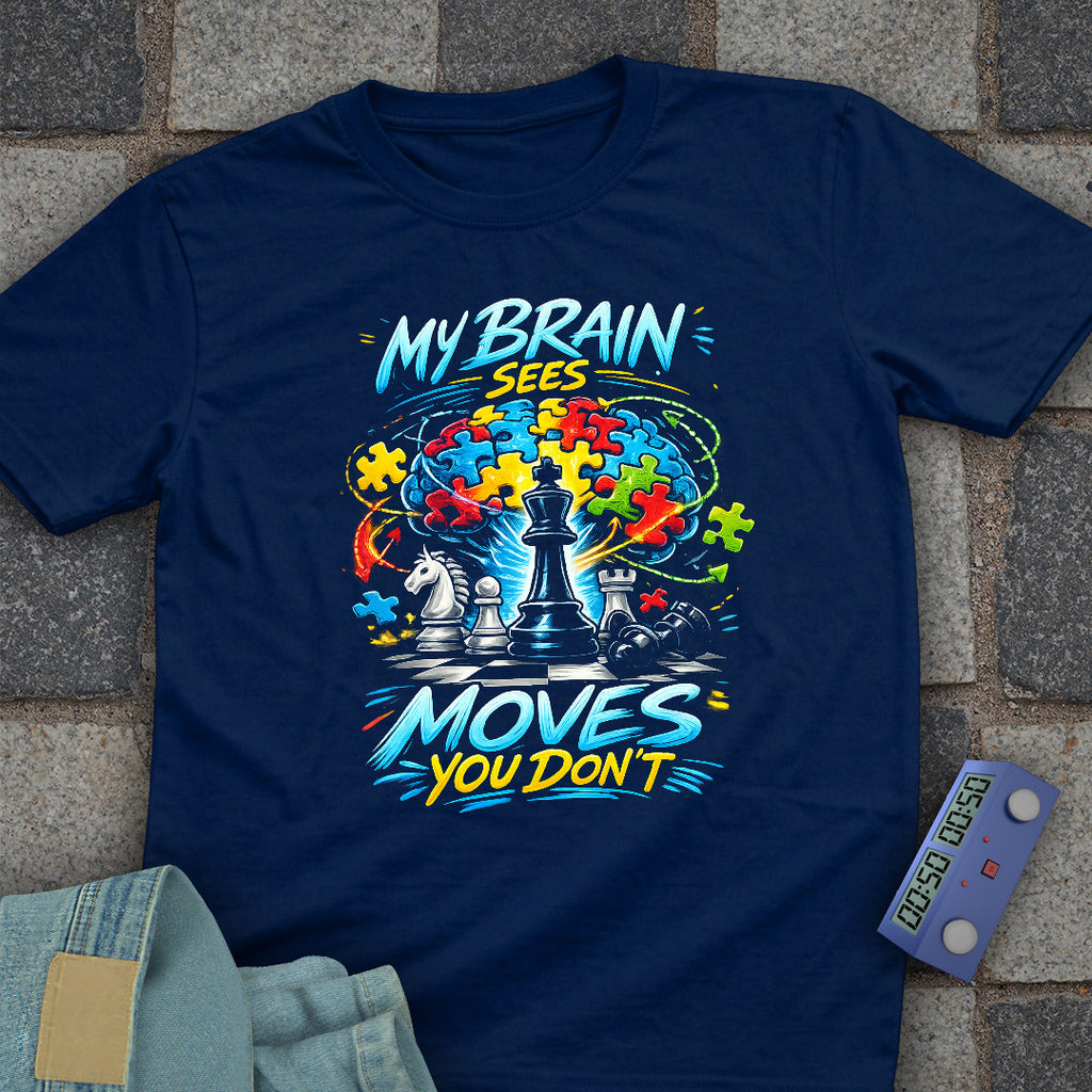 Brain Moves Chess T-Shirt