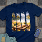 Water Color Paint Strips Chess T-Shirt