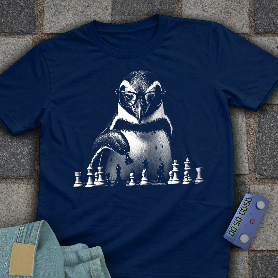 Penguin Playing Chess T-Shirt