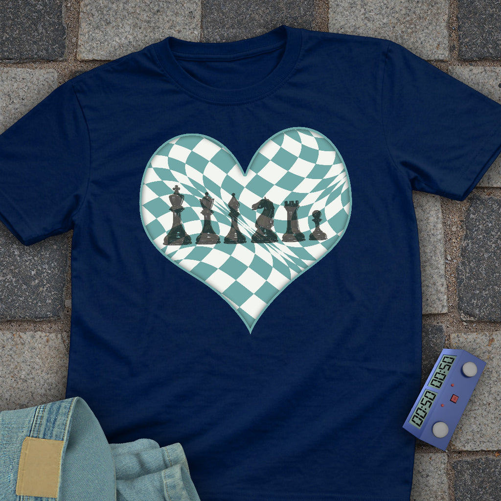 Checkered Heart Chess T-Shirt
