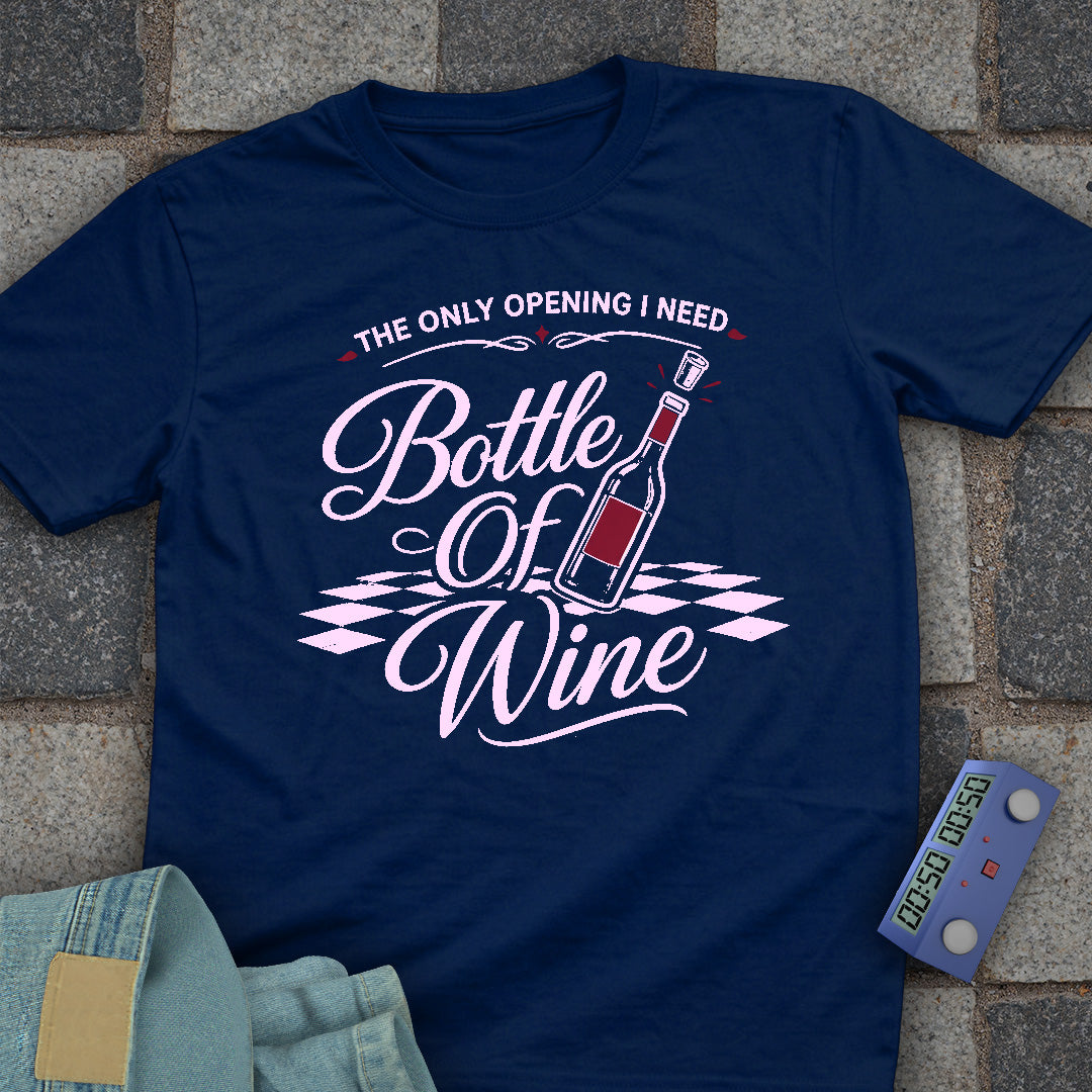 Bottle of Wine Open T-Shirt