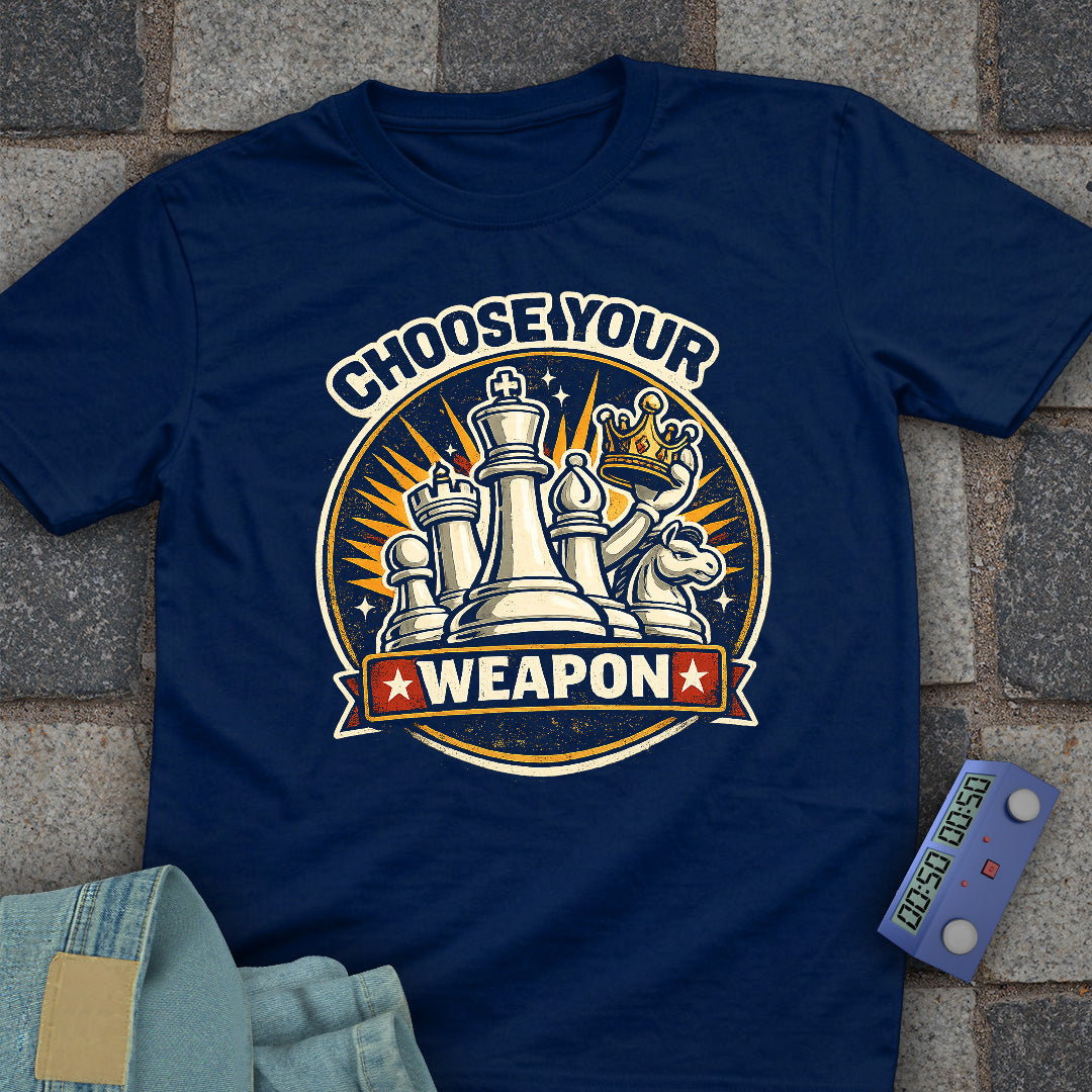 Choose Weapon Chess T-Shirt