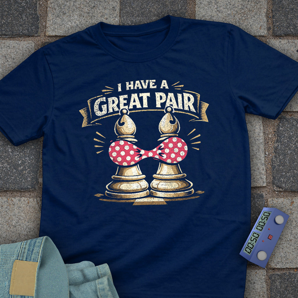 Bishop Pair Bra Chess T-Shirt