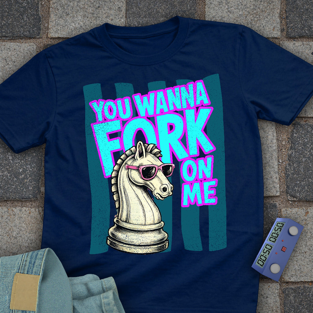 Fork On Me Chess T-Shirt