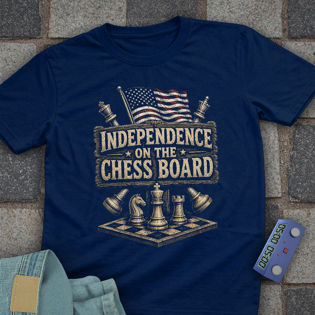 Independence on Chess Board T-Shirt