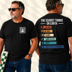 Scary Chess Kids Pocket T-Shirt