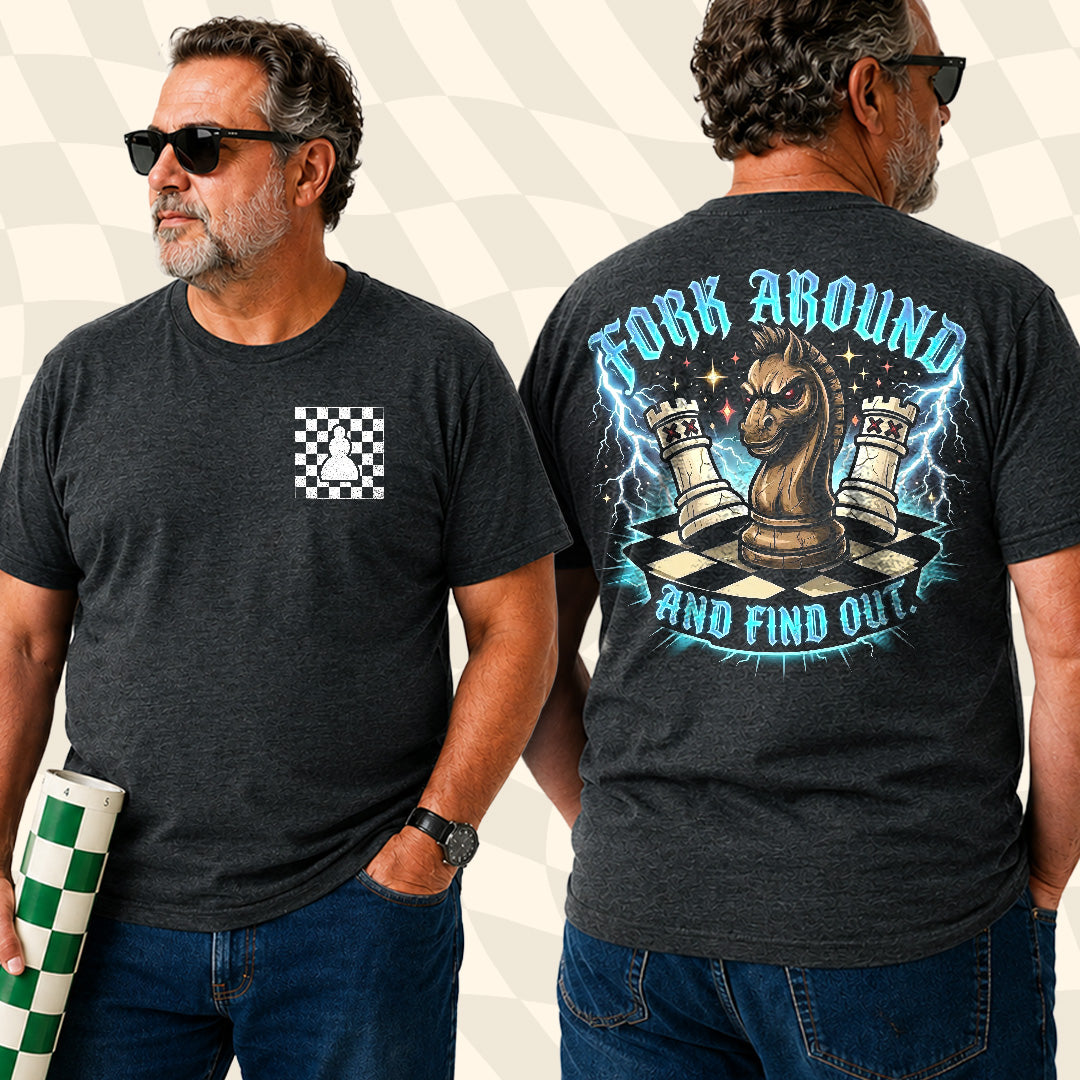 Fork & Find Out Chess Pocket T-Shirt