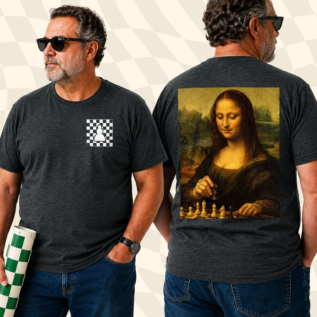 Mona Lisa Chess Pocket T-Shirt