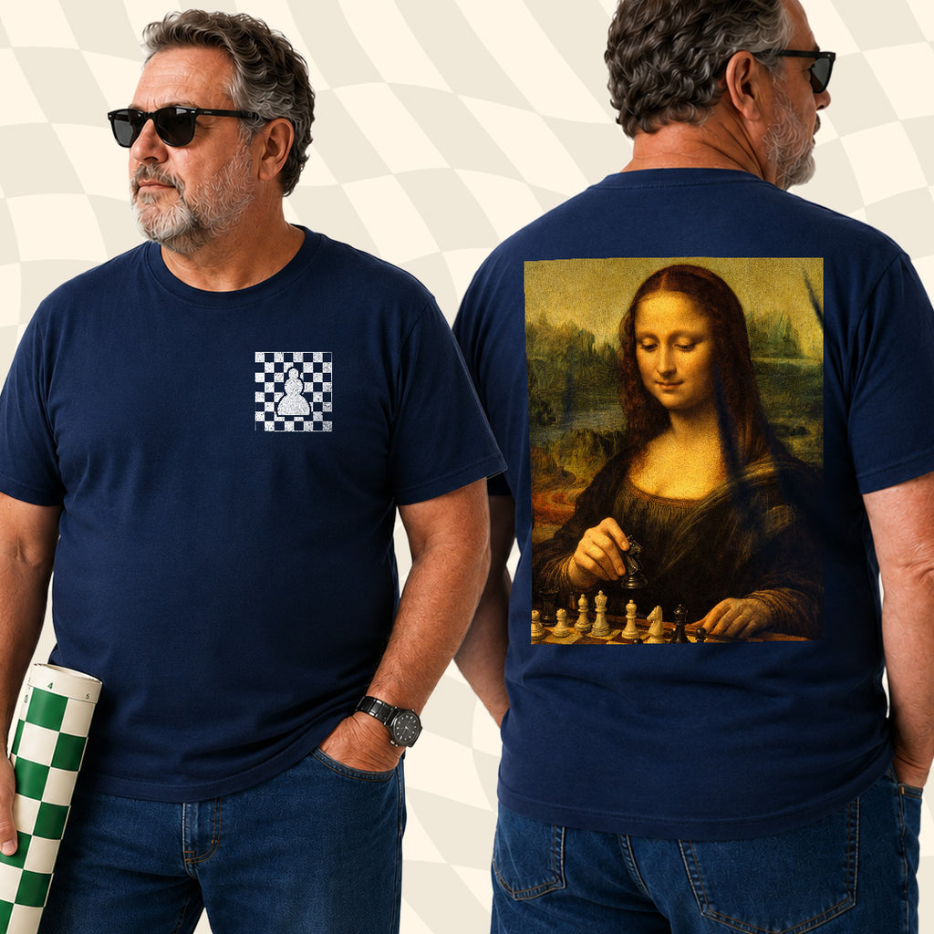 Mona Lisa Chess Pocket T-Shirt