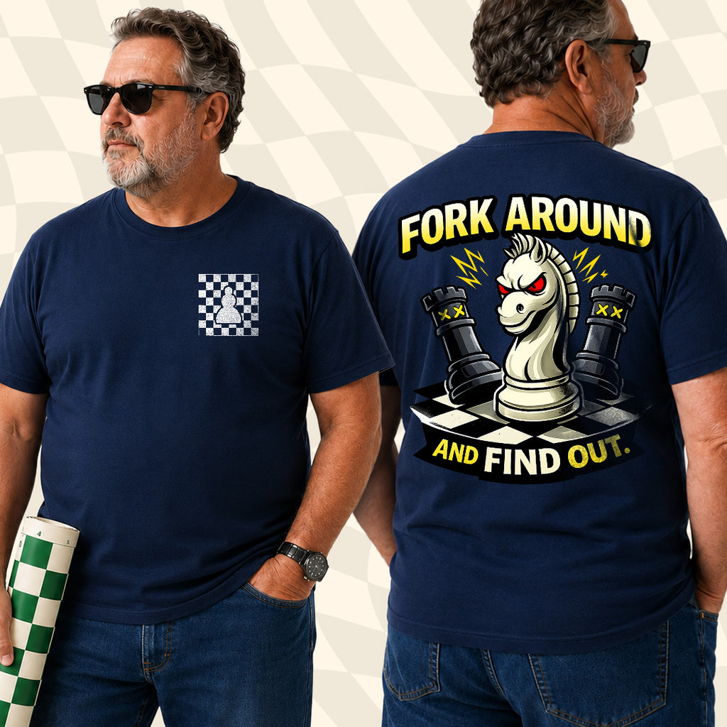 Fork & Find Out Chess Pocket T-Shirt