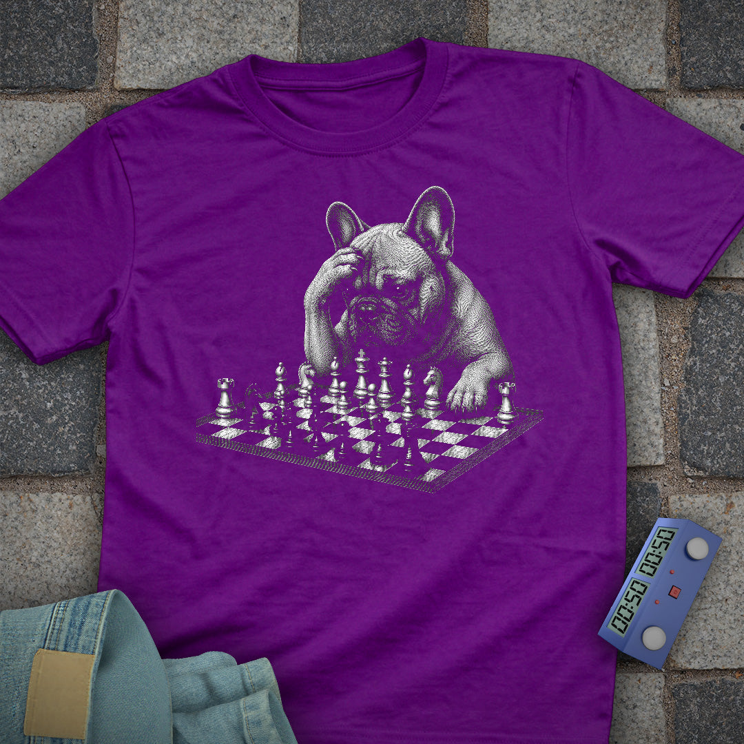 French Bulldog Chess T-Shirt