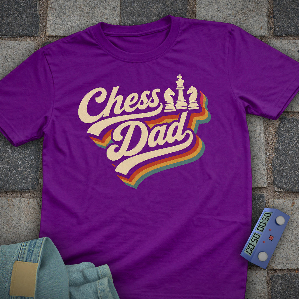 Chess Dad Typography T-Shirt