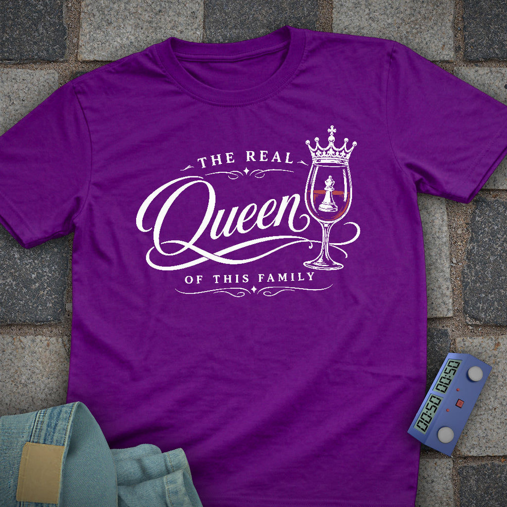 Queen of Family Chess Mom T-Shirt