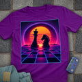 Neon Sunset Chess T-Shirt