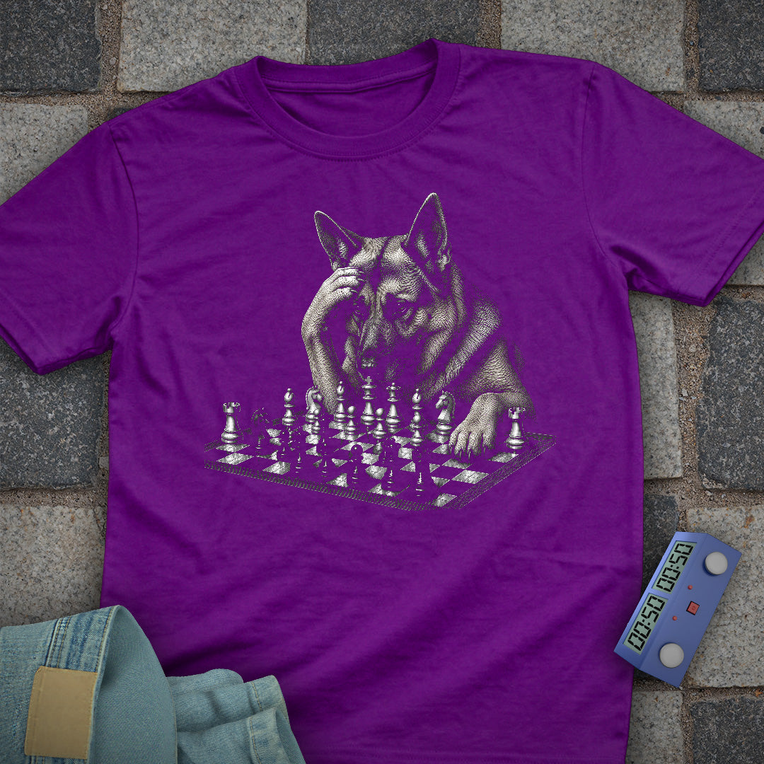 German Sherpherd Chess T-Shirt