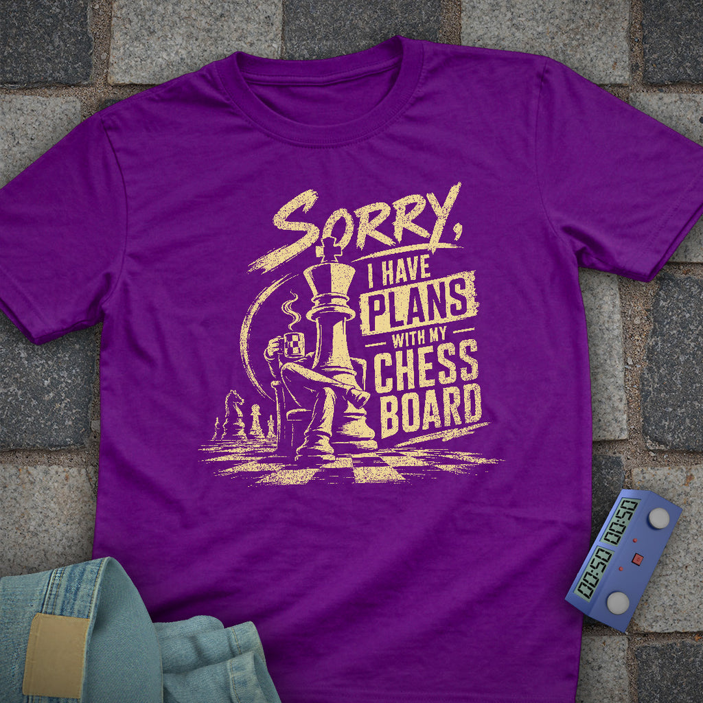 Plans with Chess Board T-Shirt