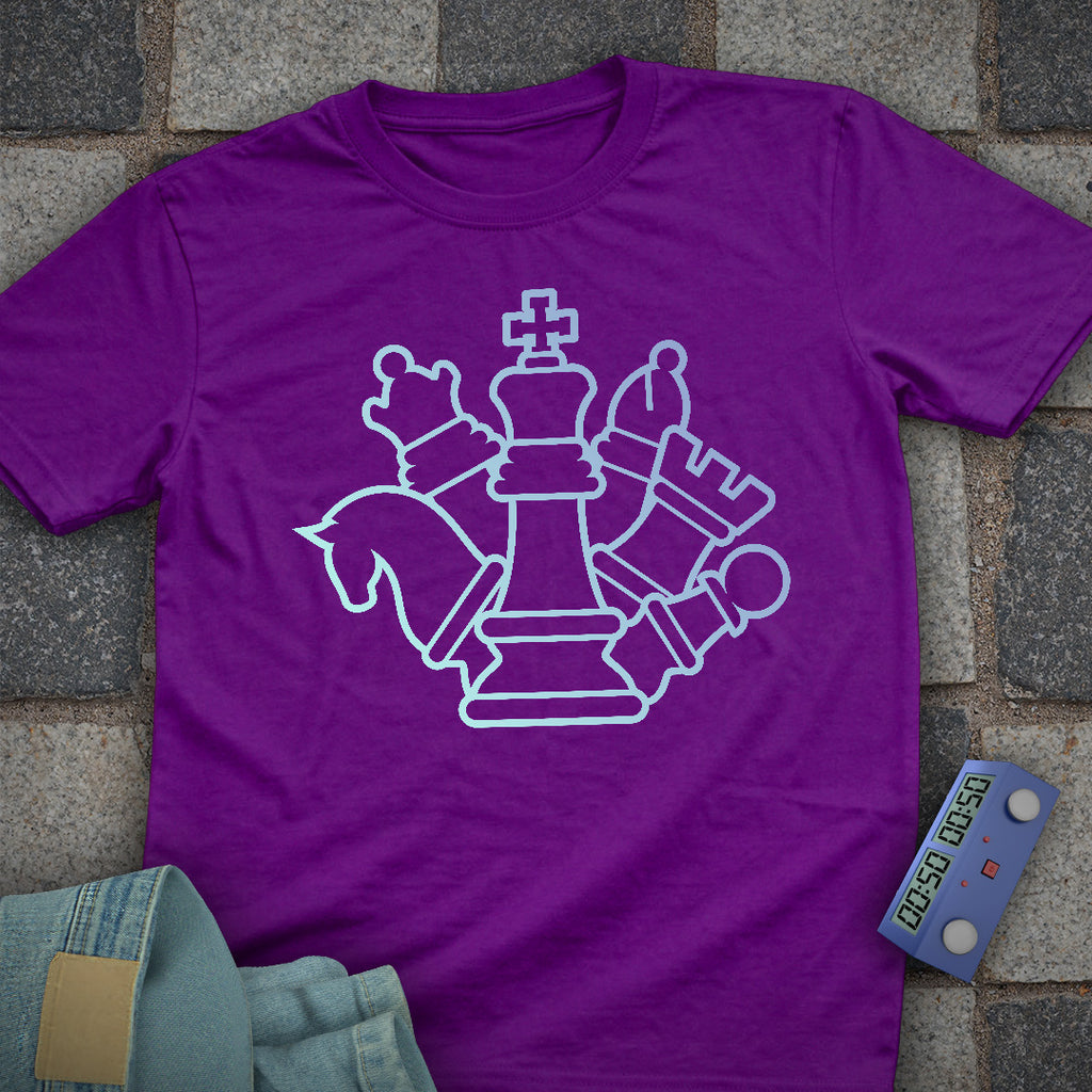 Shadow Shapes Chess T-Shirt