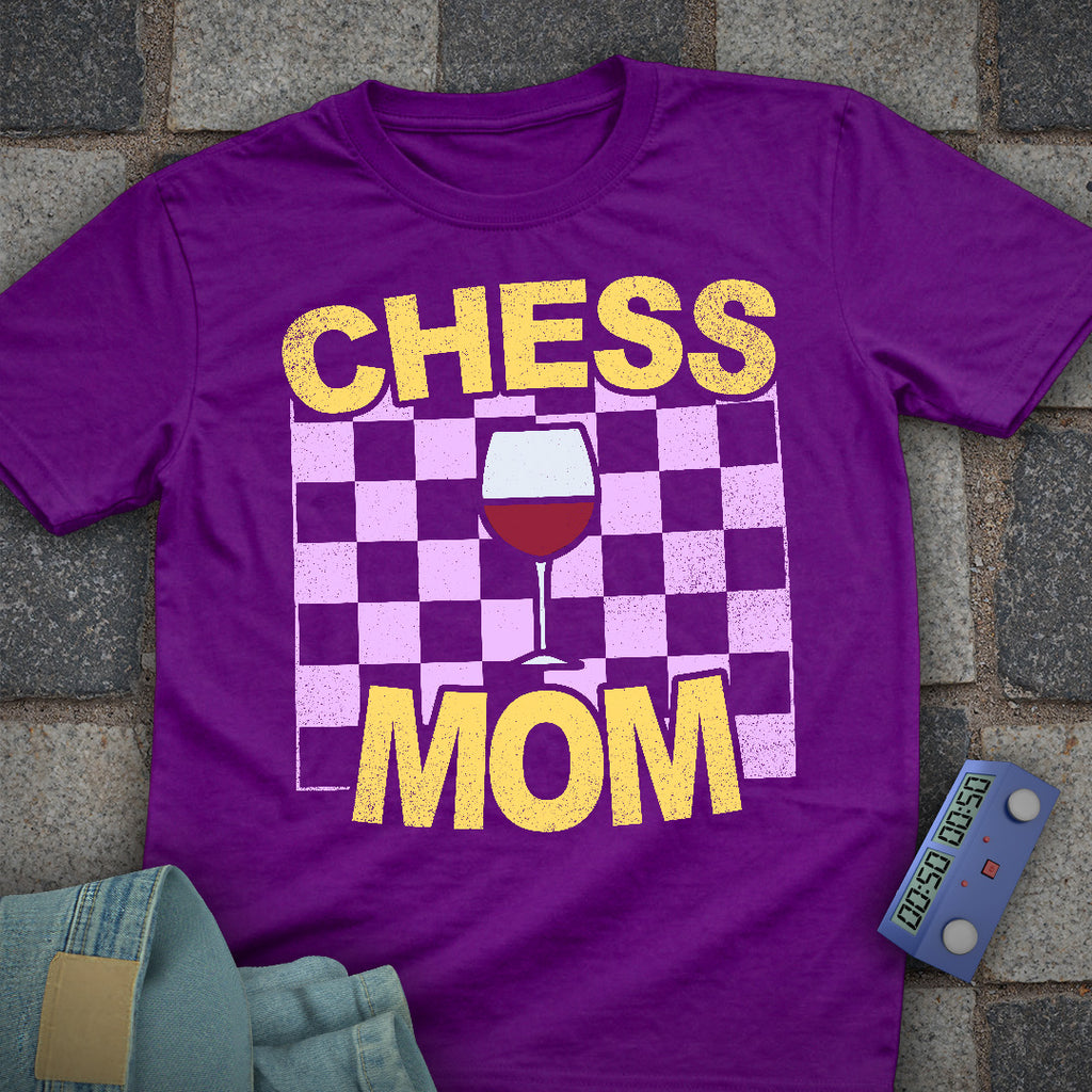 Wine Chess Mom T-Shirt