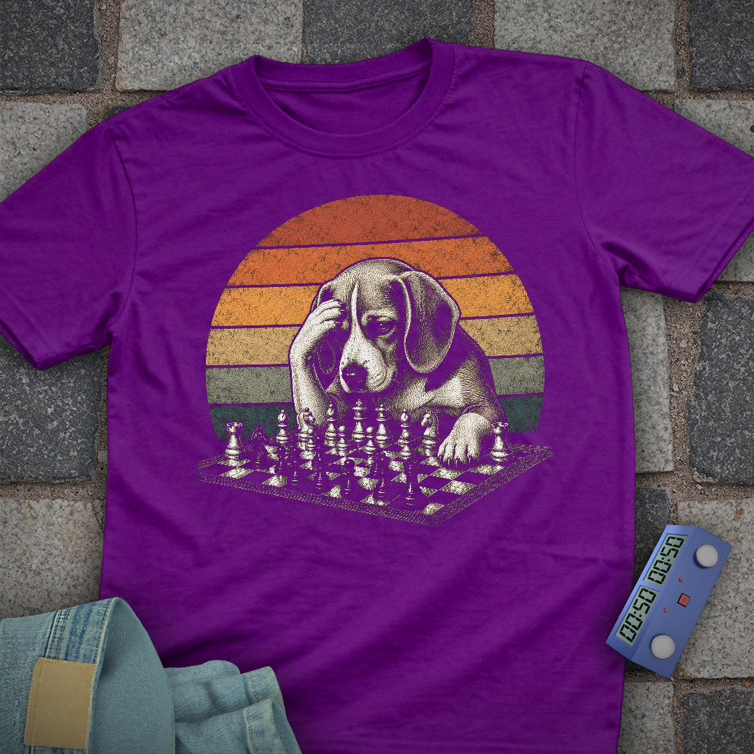 Retro Beagle Chess T-Shirt