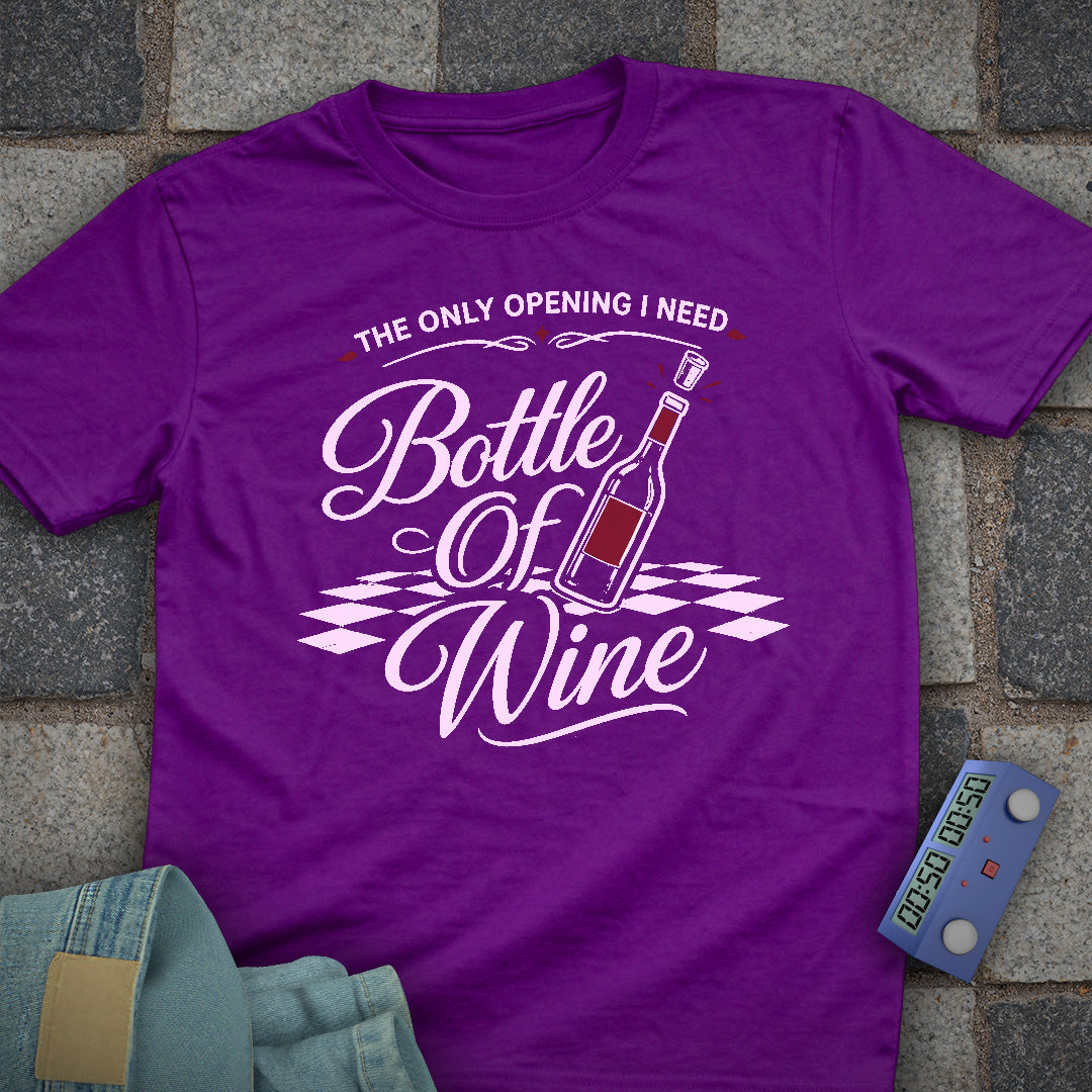 Bottle of Wine Open T-Shirt
