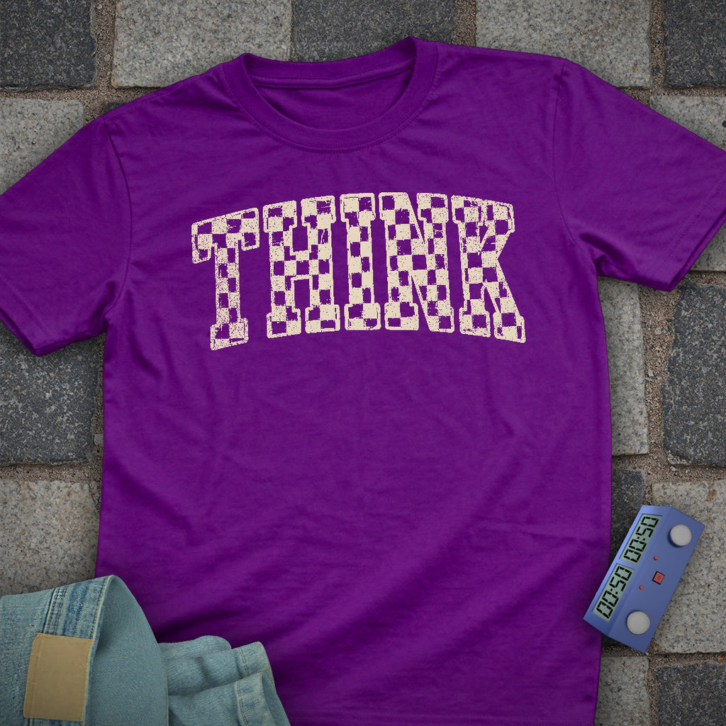 Think Checkered T-Shirt