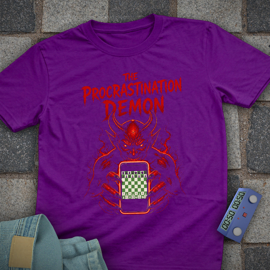Procrastination Chess Demon T-Shirt