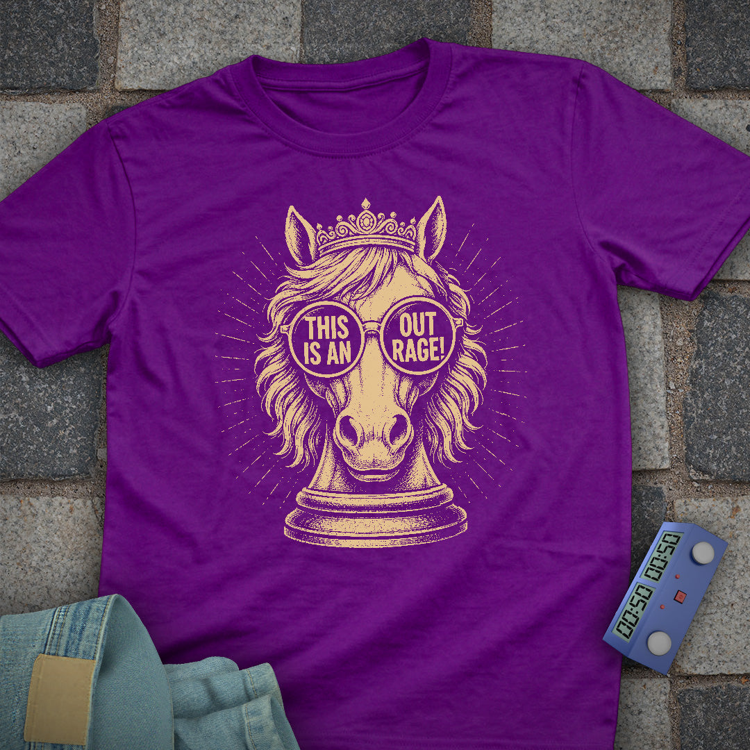 Outrage Knight Chess T-Shirt
