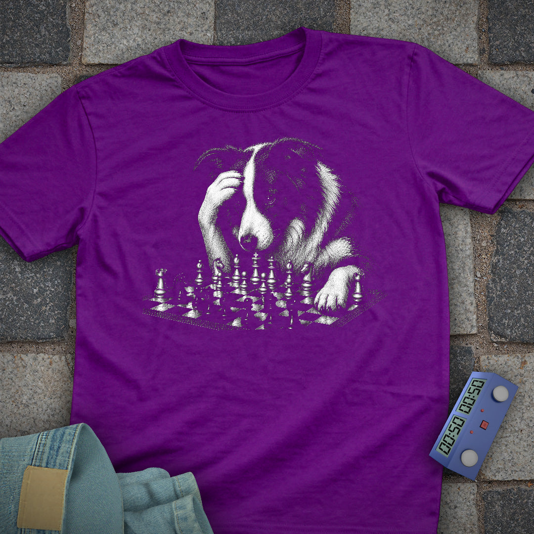 Border Collie Chess T-Shirt
