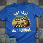 Not Fast. Not Furious Chess Retro T-Shirt