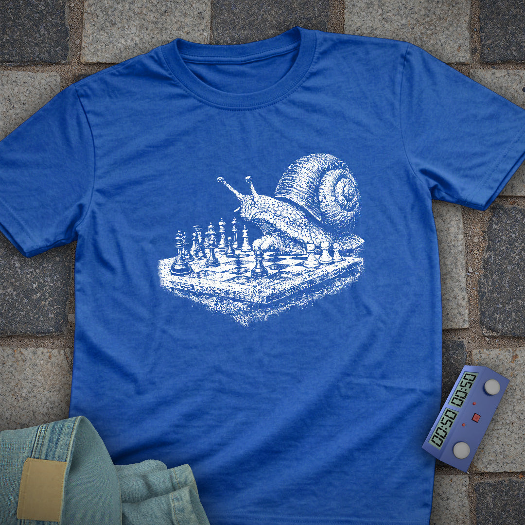 Snail Playing Chess T-Shirt