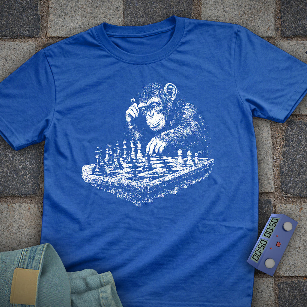 Chimp Playing Chess T-Shirt