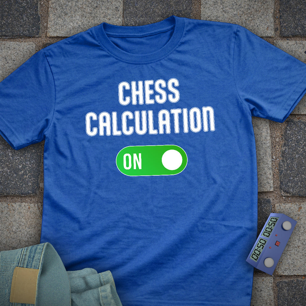 Chess Calculation On T-Shirt
